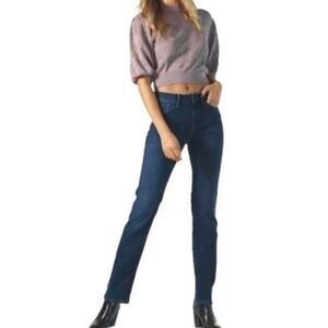 MICHAEL KORS Medium Wash Straight Leg Jeans Size 4P